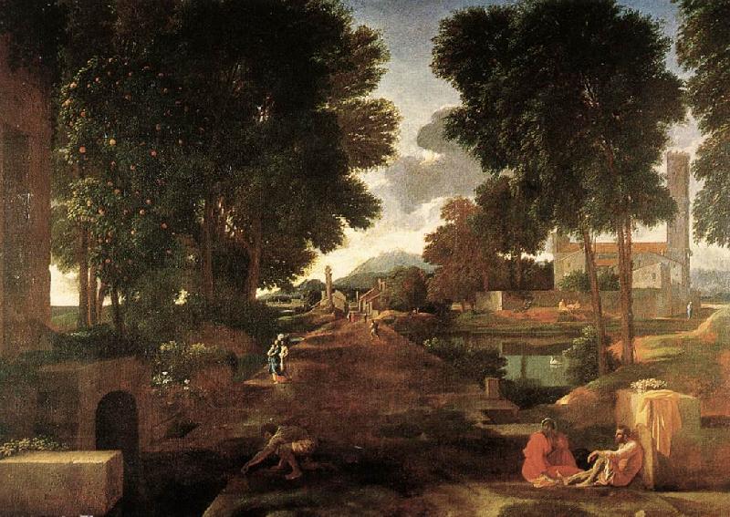 Nicolas Poussin A Roman Road 1648 Oil on canvas